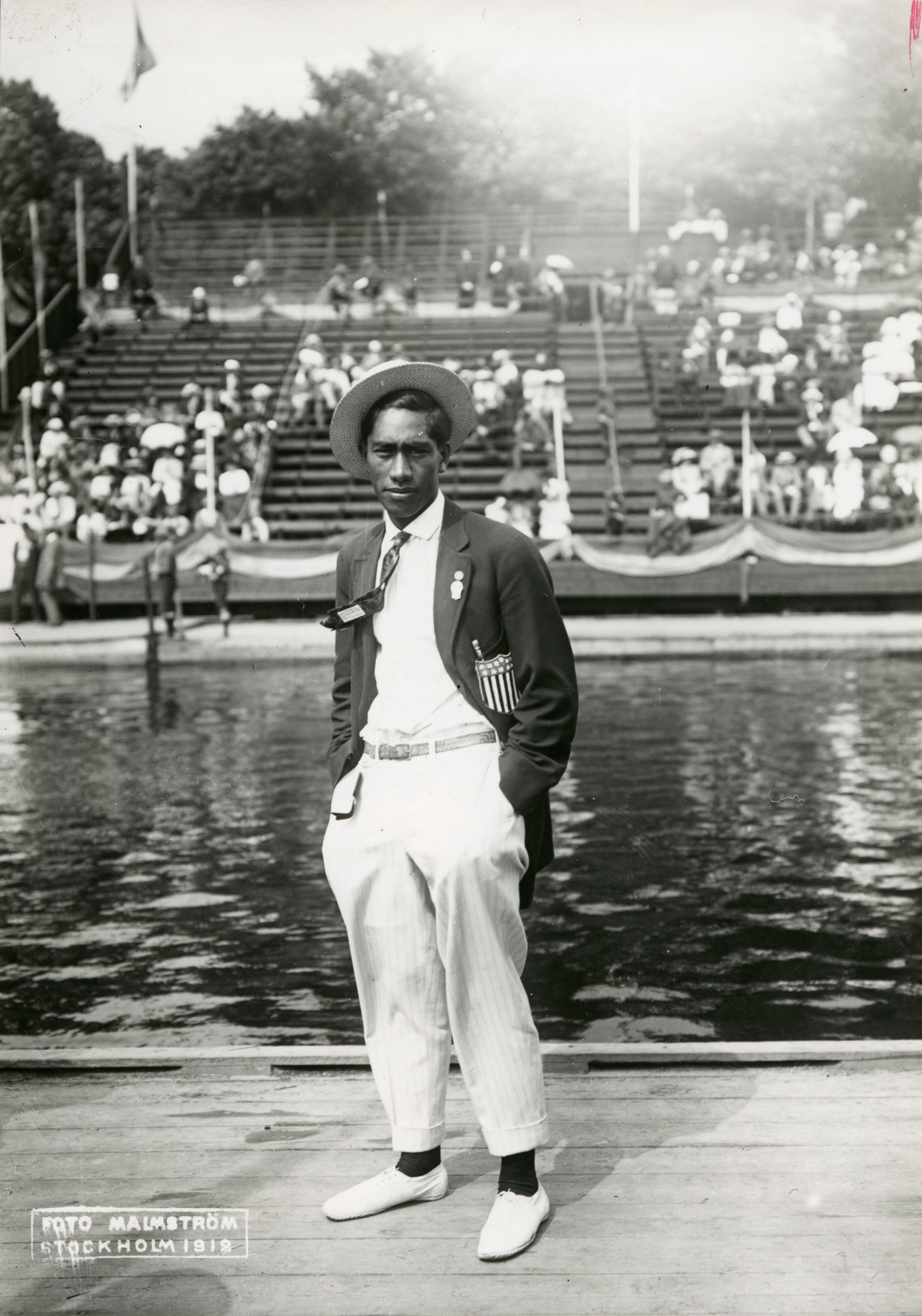 Retrato histórico de Duke Kahanamoku en 1912