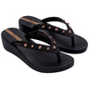 Chanclas Ipanema Platform Glam Black Bronze