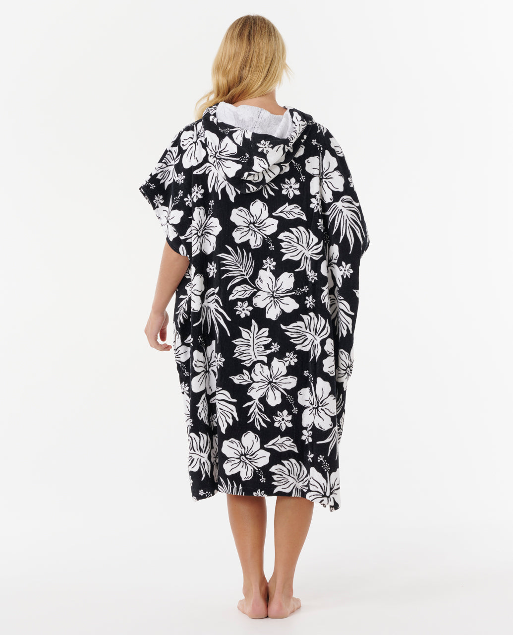 Poncho Rip Curl icon Hooded Towel Black White