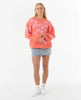 Jersey Rip Curl Hibiscus Heat Jacquard Crew Watermelon