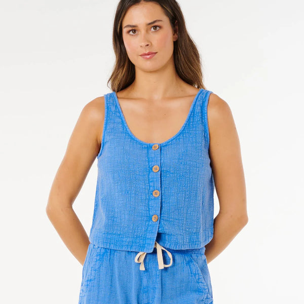 Top Rip Curl Classic Surf Tank Bright Blue