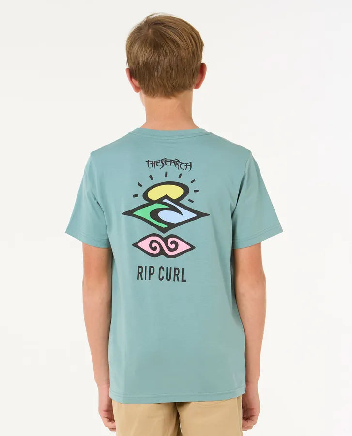 Camiseta Rip Curl Search Icon Kids Blue Lagoon
