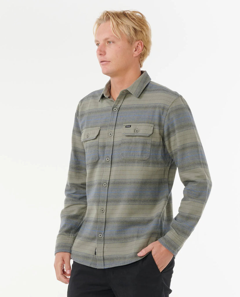 Camisa Rip Curl Line Up Flannel Deep Cactus