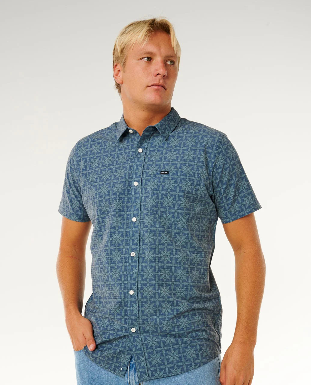 Camisa Rip Curl Aerotech Blue Lagoon