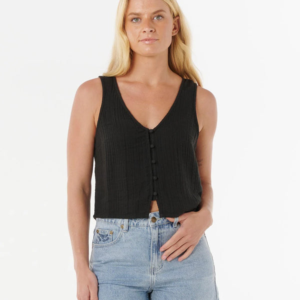 Top Rip Curl Premium Surf Tank Black