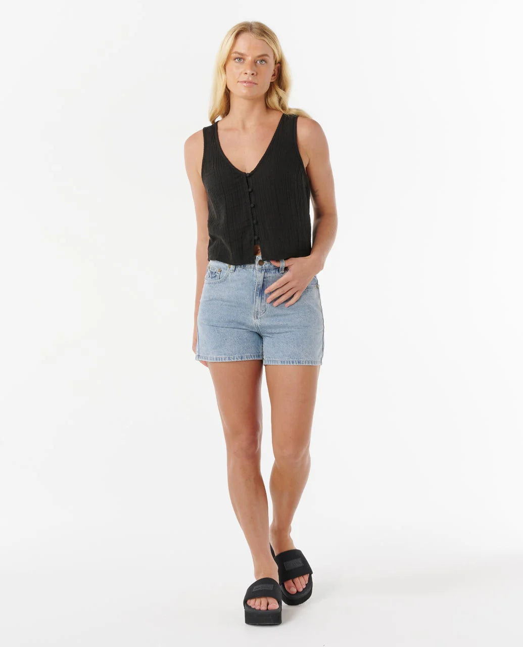 Top Rip Curl Premium Surf Tank Black