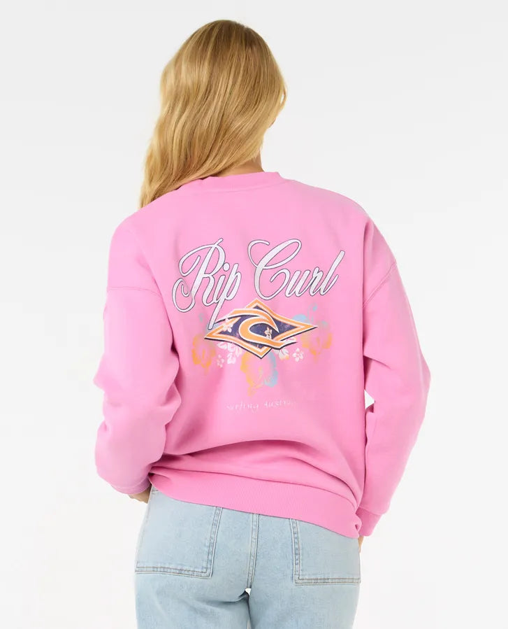Sudadera Rip Curl Hibiscus Diamond Heritage Pink