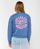 Sudadera Rip Curl Icons Of Surf Moonnight Blue, vista frontal