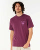 Camiseta Rip Curl Fade Out Icon Tee  Deep Plum