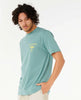 Camiseta Rip Curl Fade Out Icon Tee  Blue Lagoon
