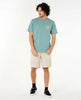 Camiseta Rip Curl Fade Out Icon Tee  Blue Lagoon