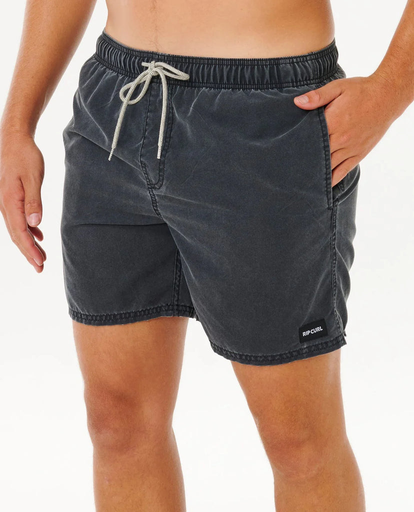 Bañador Rip Curl Volley Offset Washed Black 15´