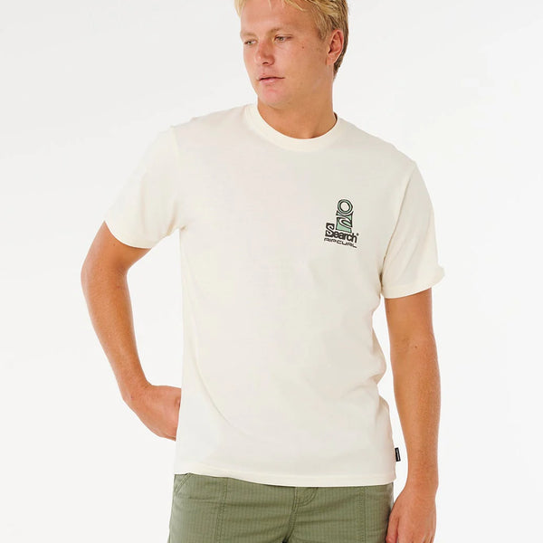 Camiseta Rip Curl Vaporcool Search Stack Bone