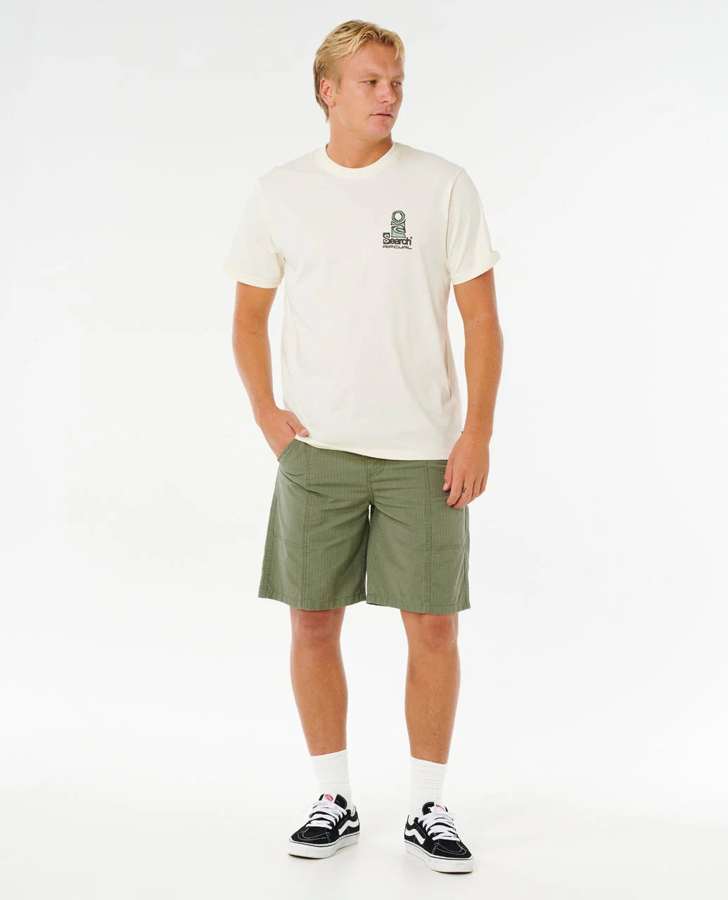 Camiseta Rip Curl Vaporcool Search Stack Bone