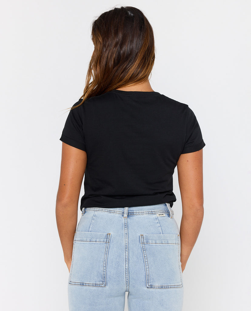 Camiseta Rip Heart V-Neck Black