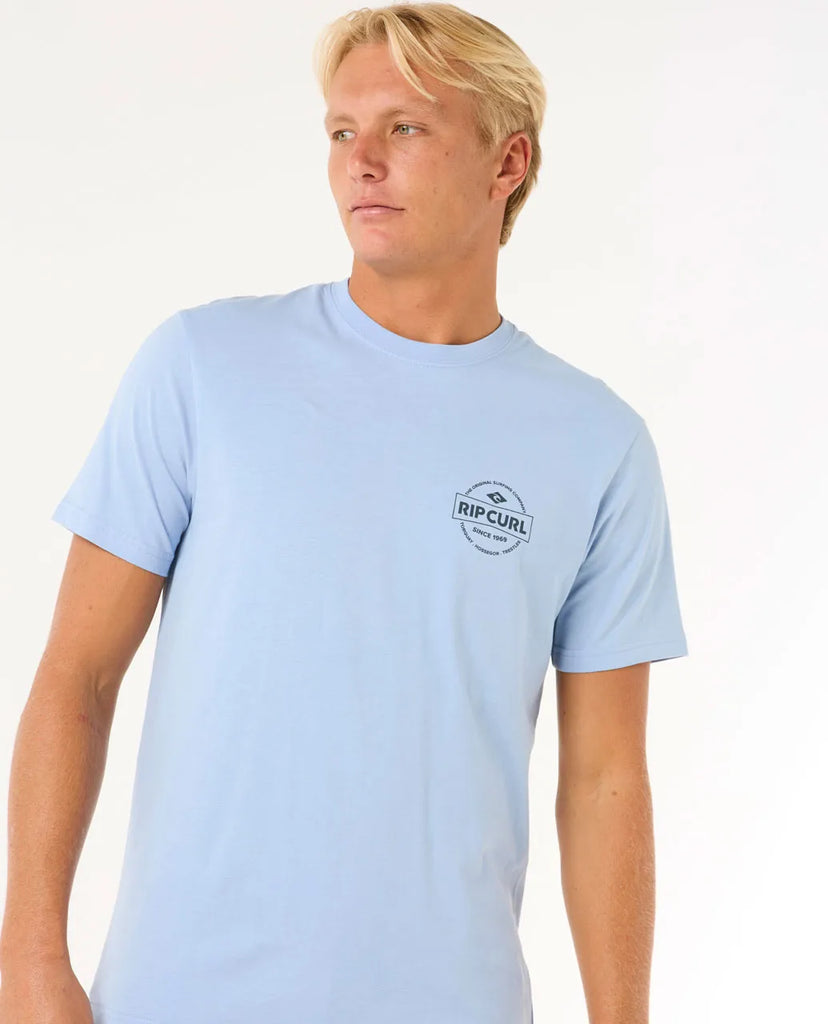 Camiseta Rip Curl Stapler Ice Blue