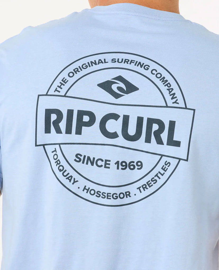 Camiseta Rip Curl Stapler Ice Blue