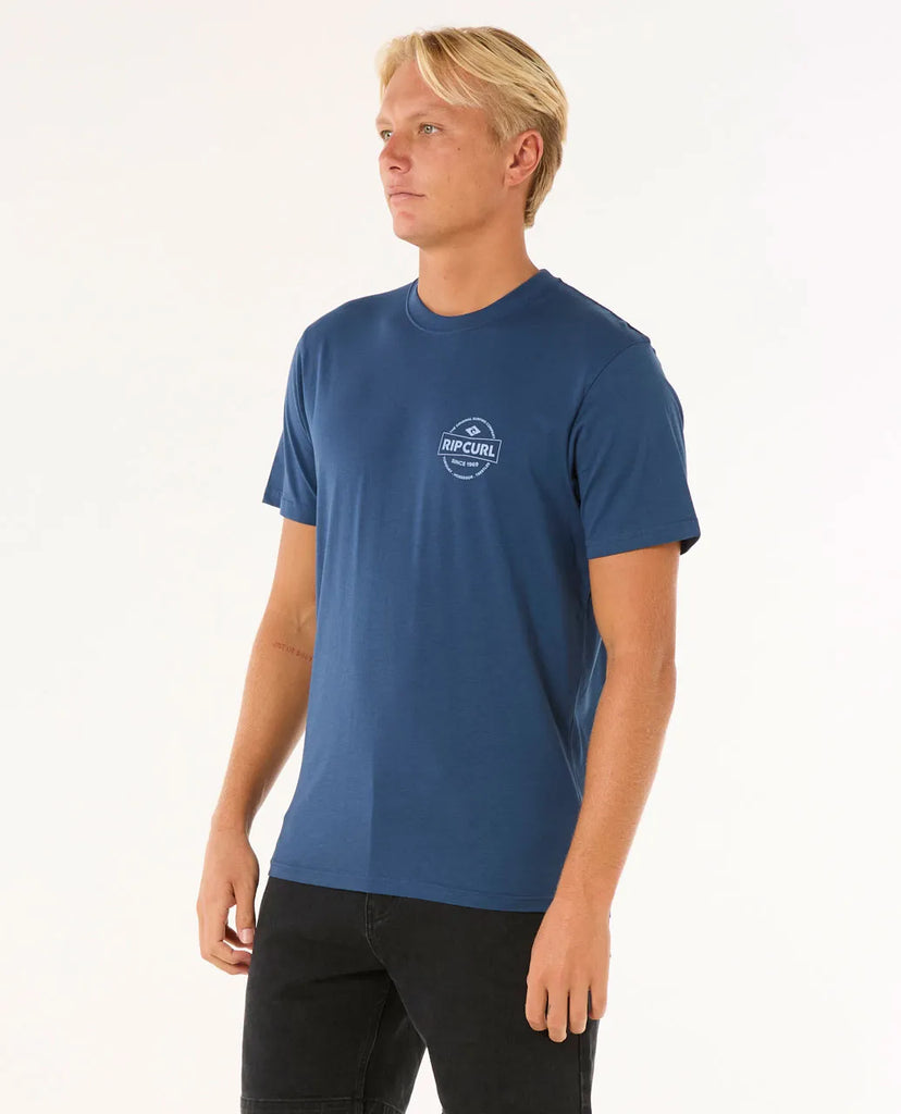 Camiseta Rip Curl Stapler Washed Navy II