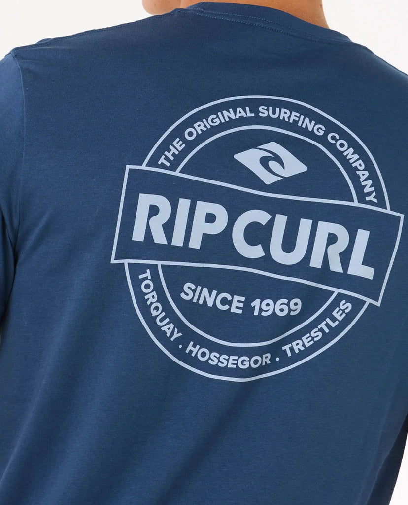 Camiseta Rip Curl Stapler Washed Navy II