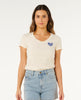 Camiseta Rip Curl Heart V Neck Bone