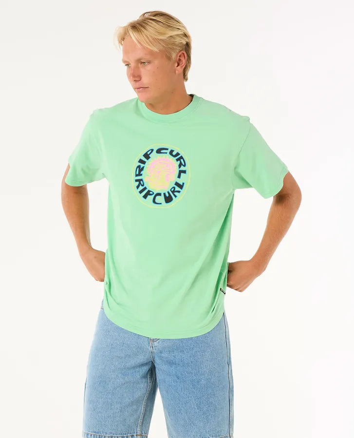 Camiseta Rip Curl Raw Energy Visions Neon Green
