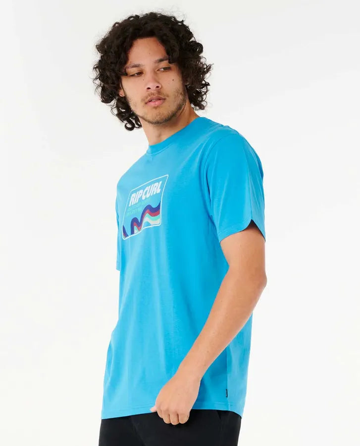 Camiseta Rip Curl Swirl Surf Revival Blue Paint