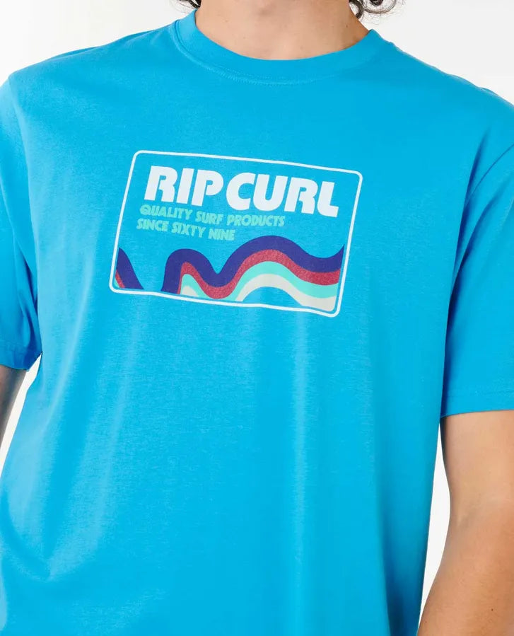 Camiseta Rip Curl Swirl Surf Revival Blue Paint