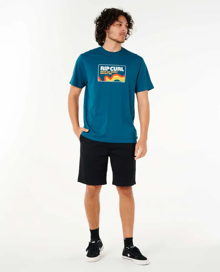 Camiseta Rip Curl Swirl Surf Revival Deep Ocean