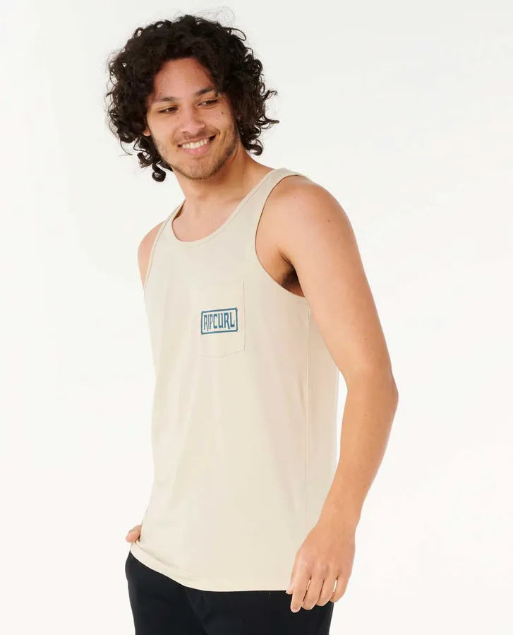 Camiseta Tirantes Rip Curl Surf Made For Tank Vintage White