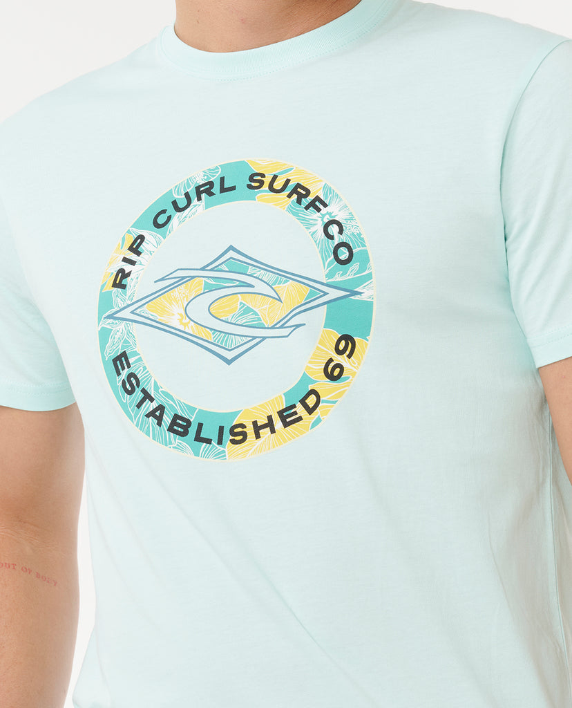 Camiseta Rip Curl Staple Filler Light Aqua