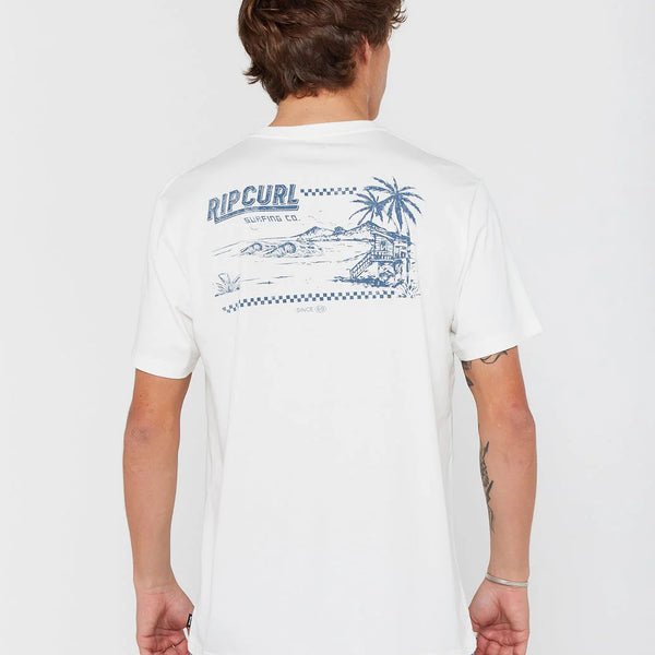 Camiseta Rip Curl Sportline F&B White