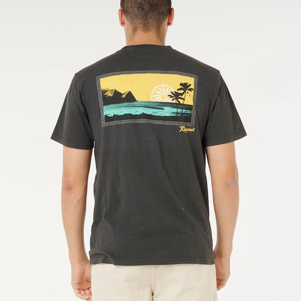 Camiseta Rip Curl Sunset Mod California Washed Black