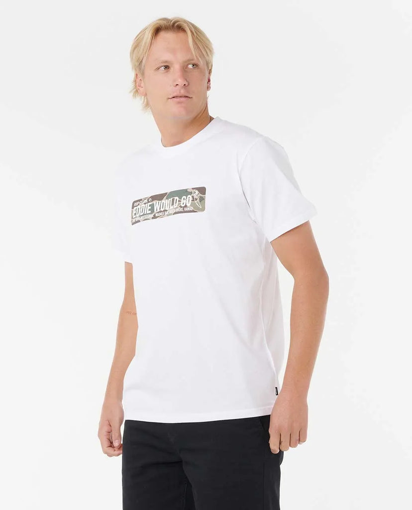 Camiseta Rip Curl Sticker Eddie Would Go White