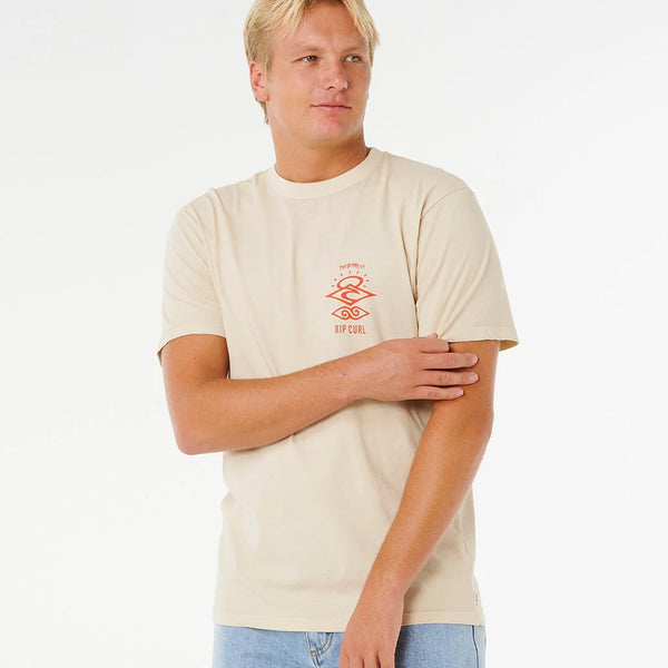 Camiseta Rip Curl Search Icon Tee Vintage White