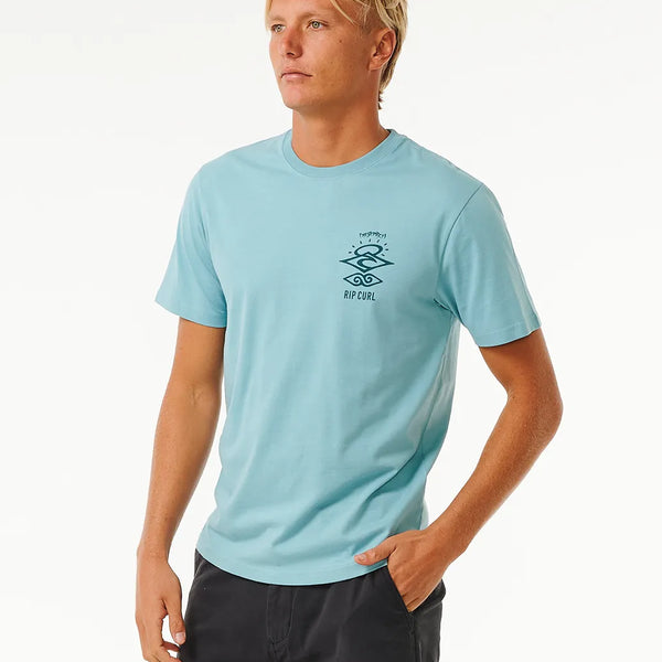 Camiseta Rip Curl Search Icon Tee Dusty Blue