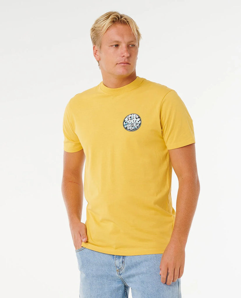 Camiseta Rip Curl Wettie Passage Icon Tee Ochre
