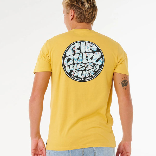 Camiseta Rip Curl Wettie Passage Icon Tee Ochre