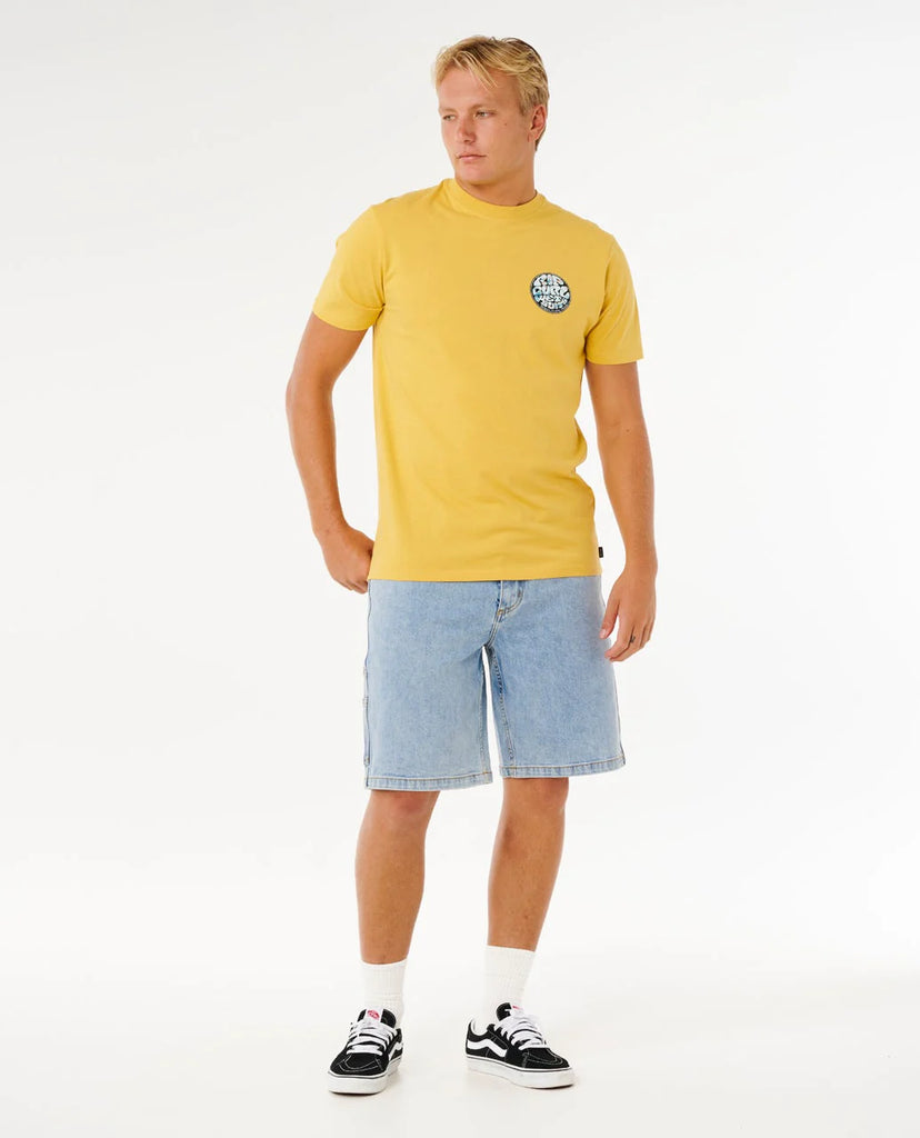 Camiseta Rip Curl Wettie Passage Icon Tee Ochre