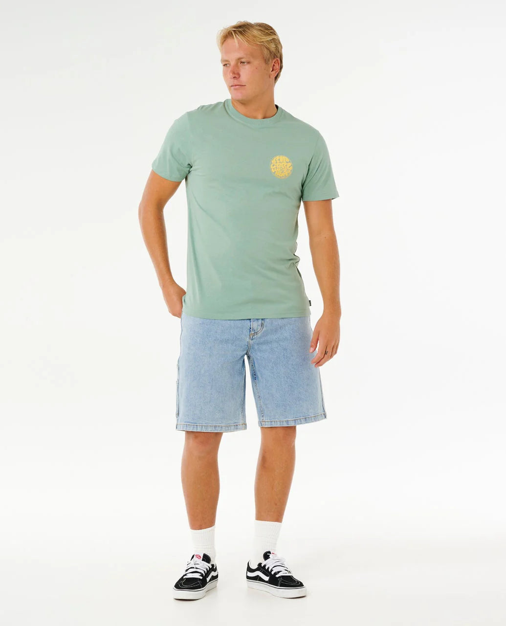 Camiseta Rip Curl Wettie Passage Icon Tee Aloe