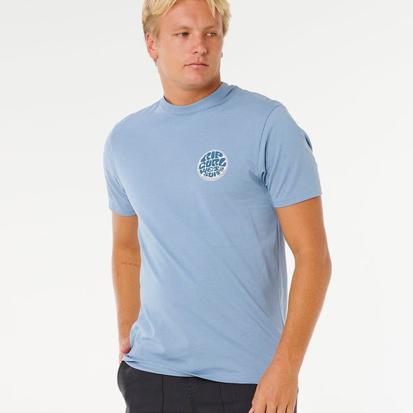 Camiseta Rip Curl Wettie Passage Icon Tee Faded Denim