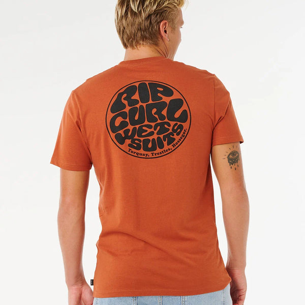 Camiseta Rip Curl Wettie Passage Icon Tee Baked Clay