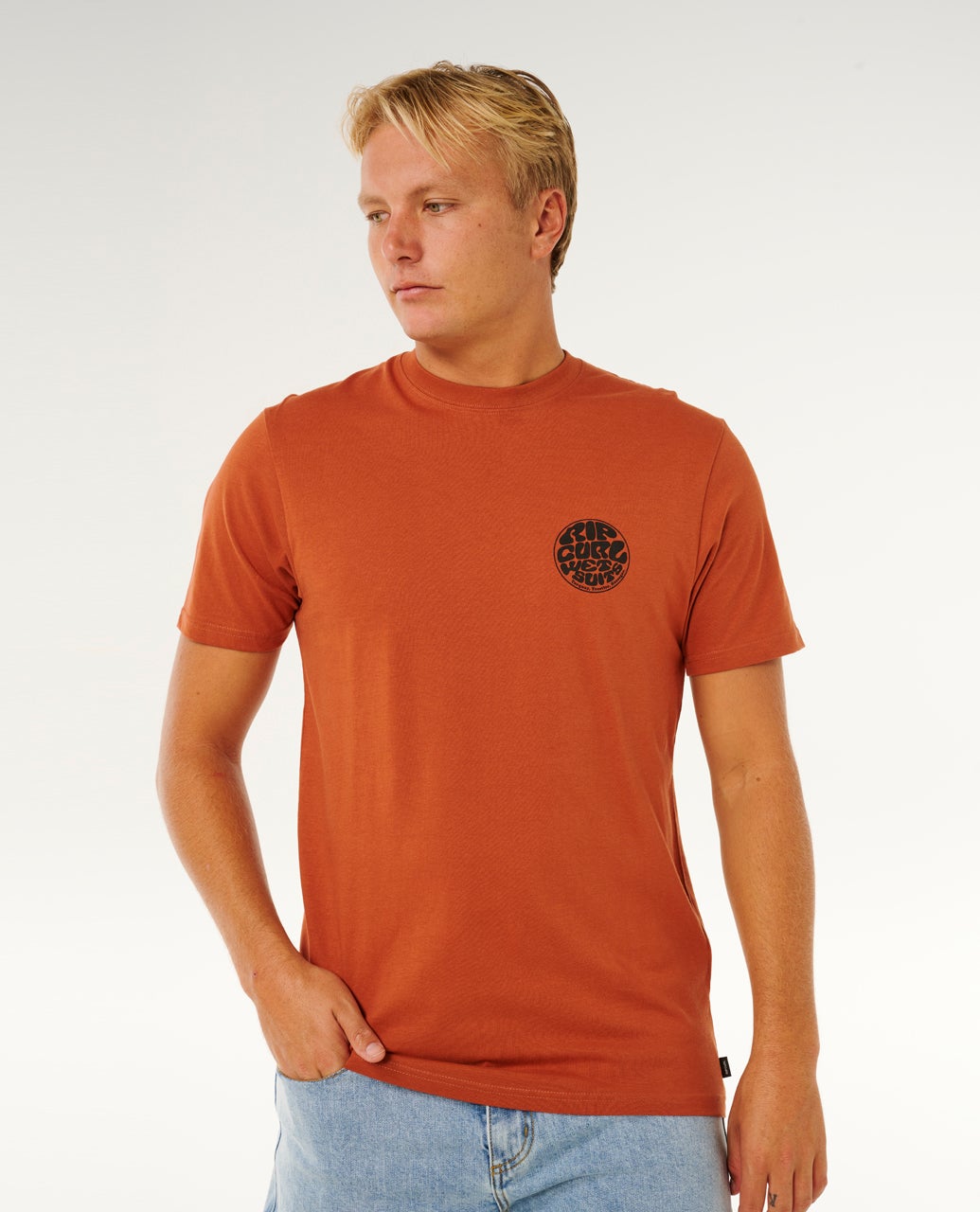 Camiseta Rip Curl Wettie Passage Icon Tee Baked Clay