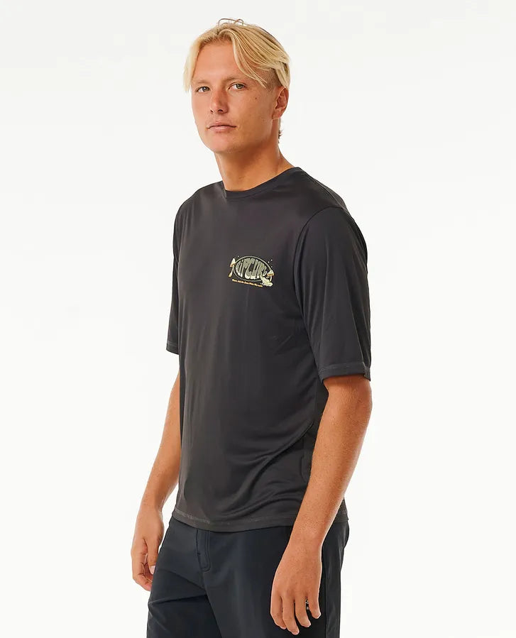 Camiseta/Licra Rip Curl Mason Pipe Surflite Washed Black