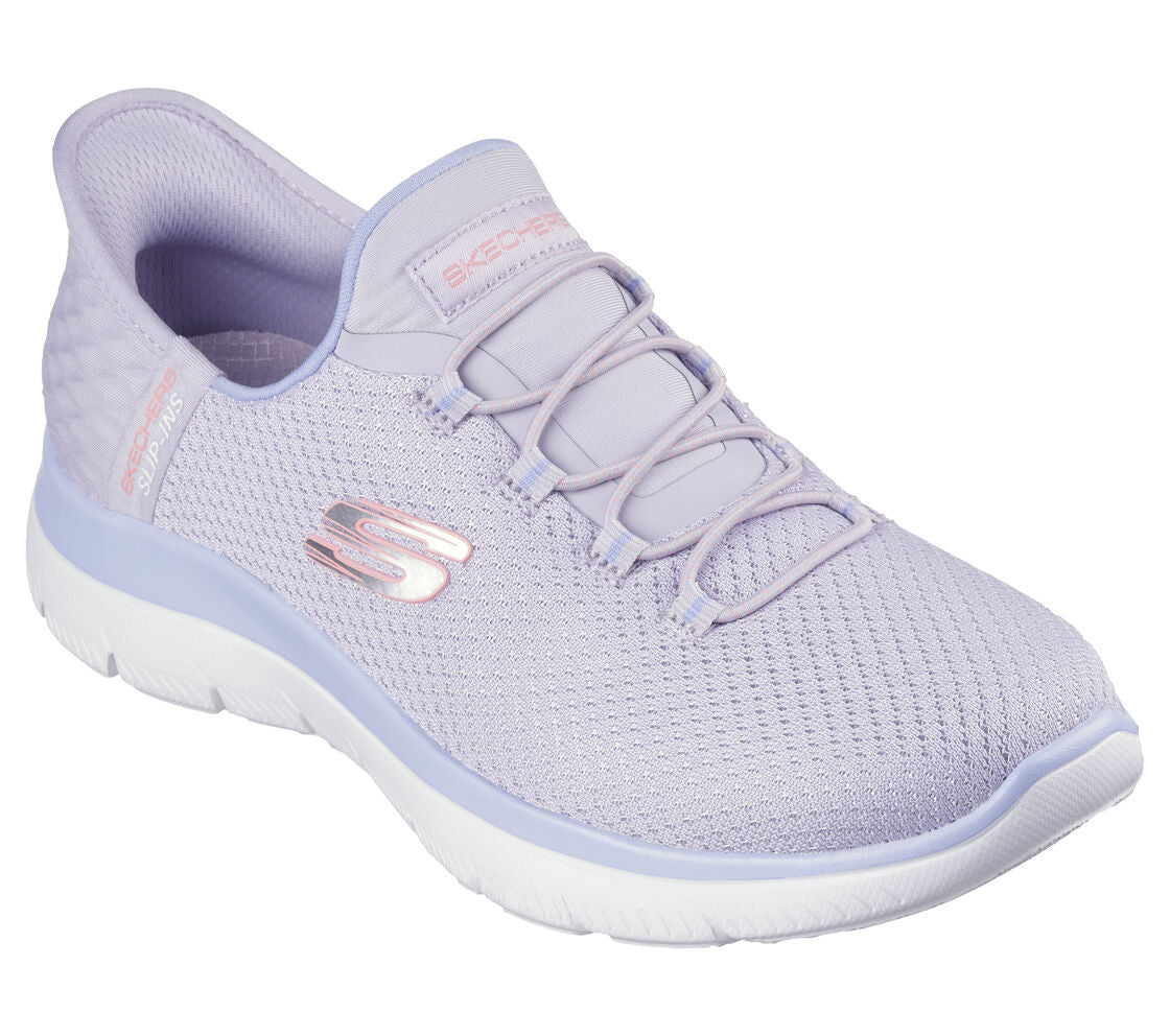 Zapatillas Skechers Slip Ins Summits Lavanda Diamond Dream