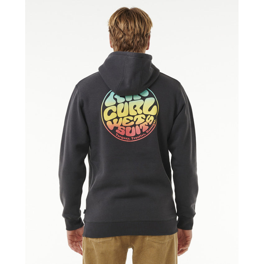 Sudadera Rip Curl Wetsuit Icon Hood Washed Black