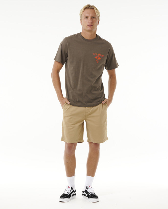 Camiseta Rip Curl Fade Out Icon Tee Rock