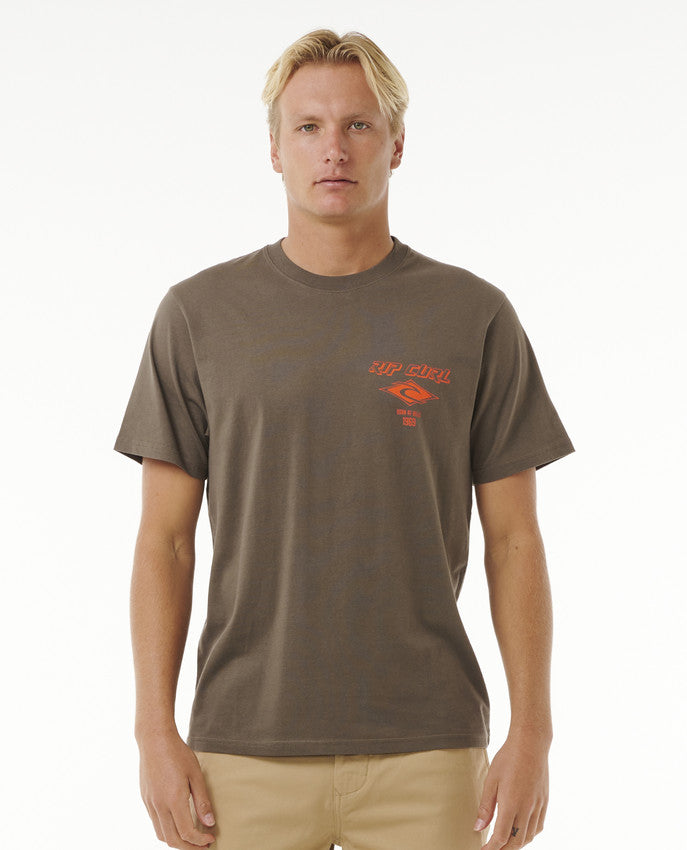 Camiseta Rip Curl Fade Out Icon Tee Rock