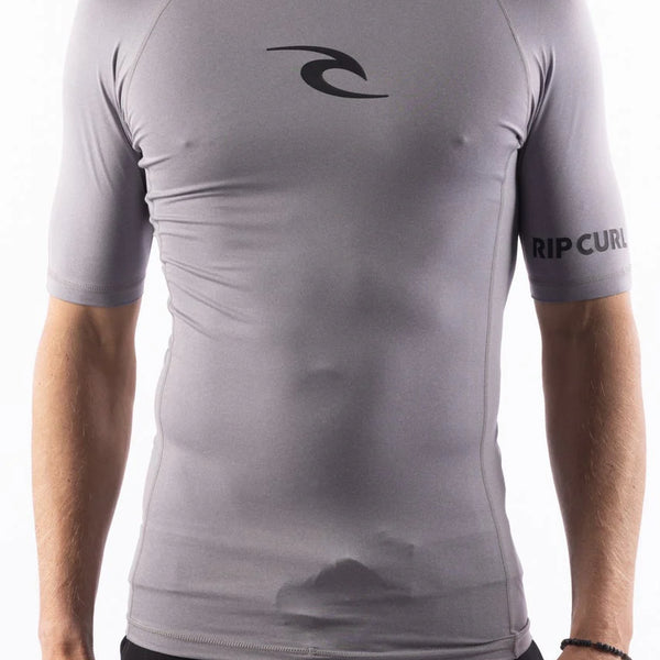 Licra Rip Curl Amazon Tight Fit Rash Grey Heather