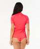 Licra Rip Curl Classic Surf Rashguard Electric Red