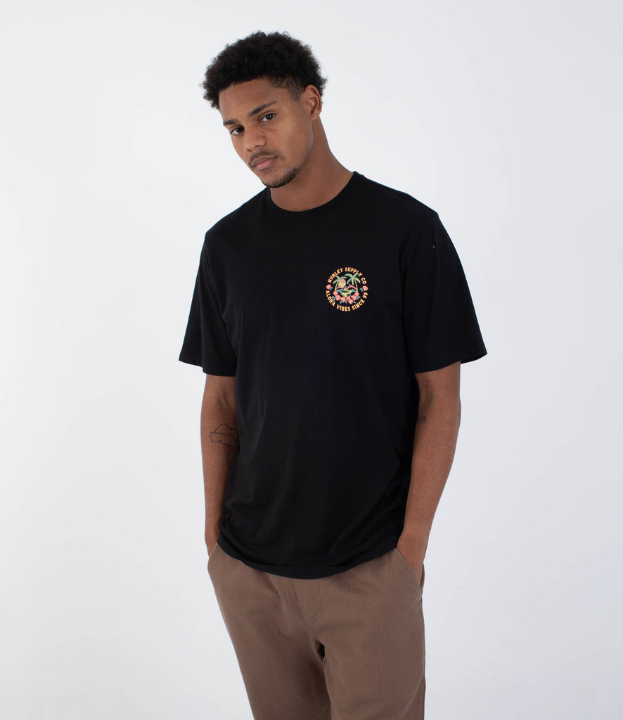 Camiseta Hurley Hawaiian Islands Black